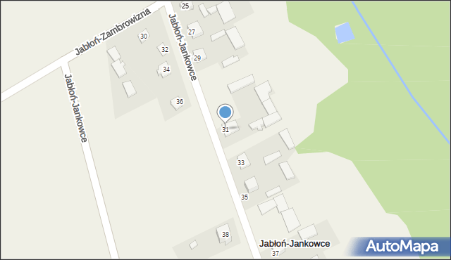 Jabłoń Kościelna, Kolejowa, 31, mapa Jabłoń Kościelna