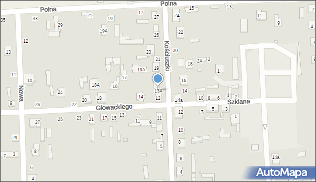 Jadów, Kościuszki Tadeusza, gen., 13A, mapa Jadów