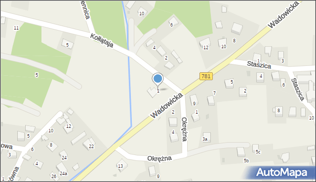 Jankowice, Kołłątaja Hugo, 1, mapa Jankowice