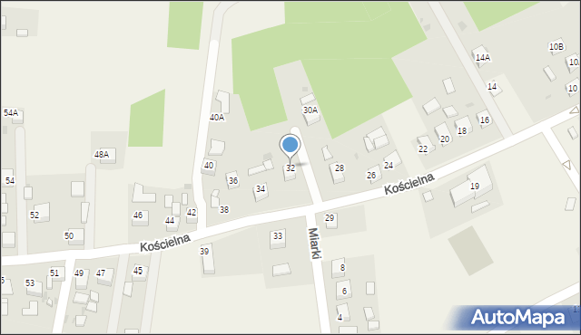 Jankowice, Kościelna, 32, mapa Jankowice