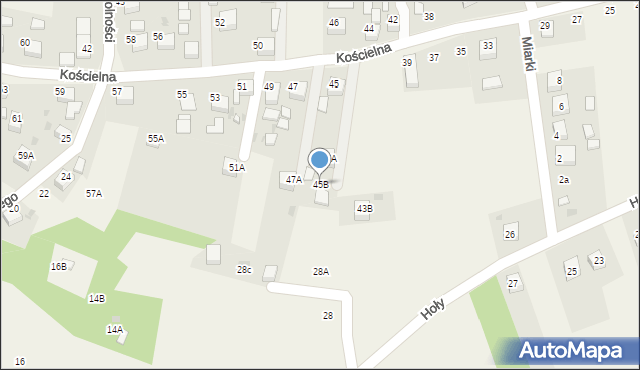 Jankowice, Kościelna, 45B, mapa Jankowice