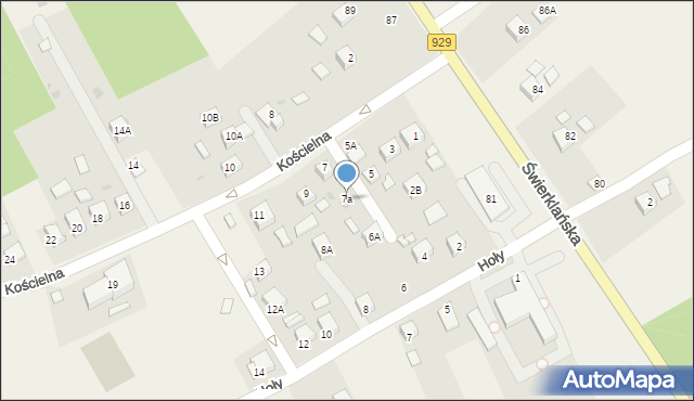 Jankowice, Kościelna, 7a, mapa Jankowice