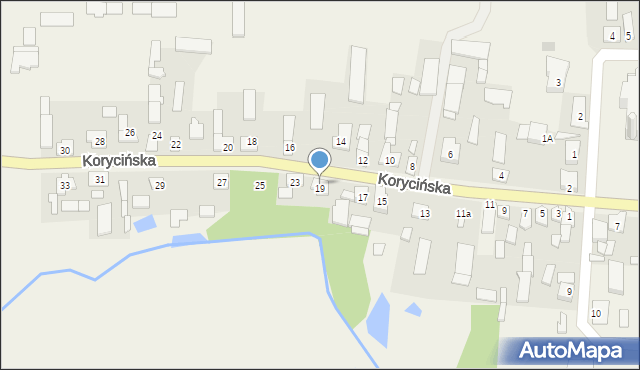 Janów, Korycińska, 21, mapa Janów