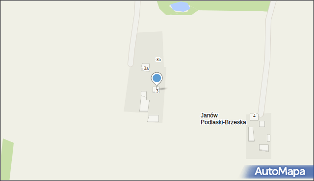 Janów Podlaski, Kolonia, 3, mapa Janów Podlaski