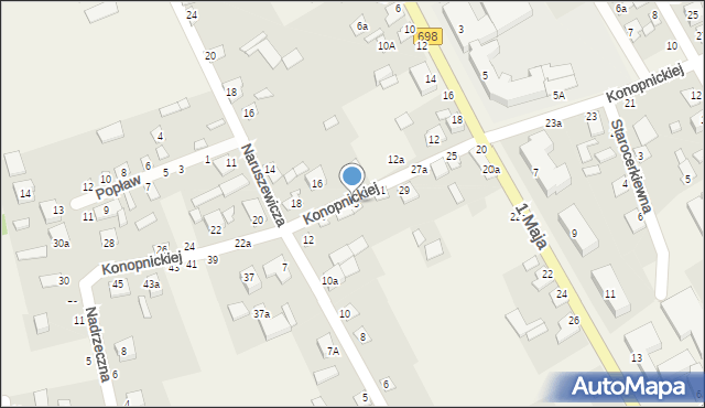 Janów Podlaski, Konopnickiej Marii, 33, mapa Janów Podlaski