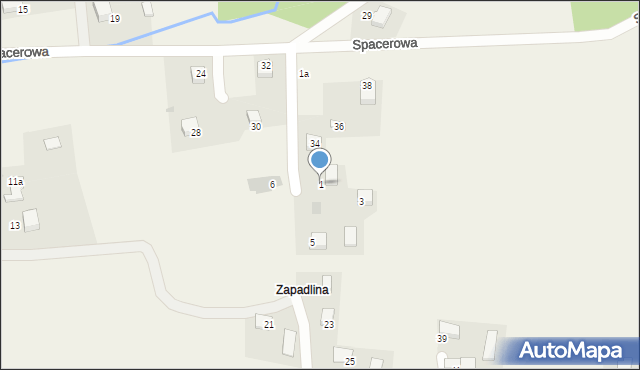 Januszowice, Kolorowe Wzgórze, 1, mapa Januszowice