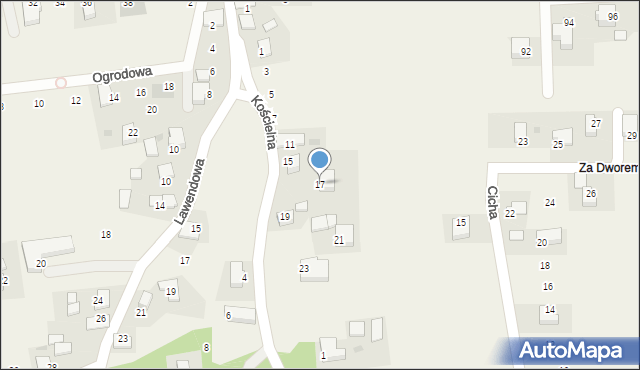 Jaśkowice, Kościelna, 17, mapa Jaśkowice