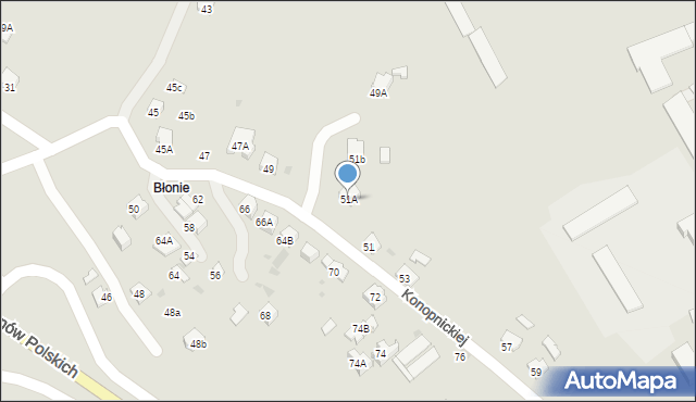 Jasło, Konopnickiej Marii, 51A, mapa Jasła