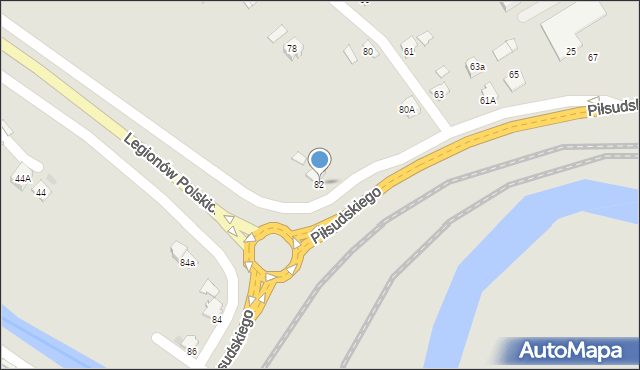 Jasło, Konopnickiej Marii, 82, mapa Jasła