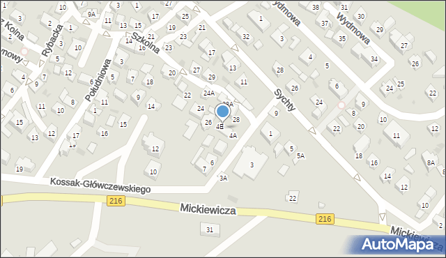 Jastarnia, Kossak-Główczewskiego Wojciecha, ks., 4D, mapa Jastarnia