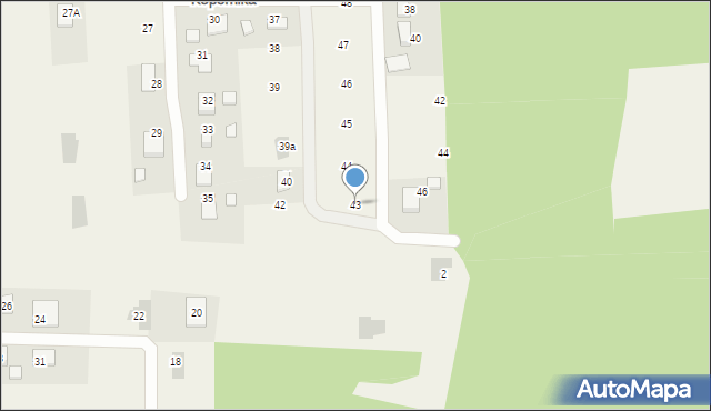 Jastkowice, Kopernika Mikołaja, 43, mapa Jastkowice