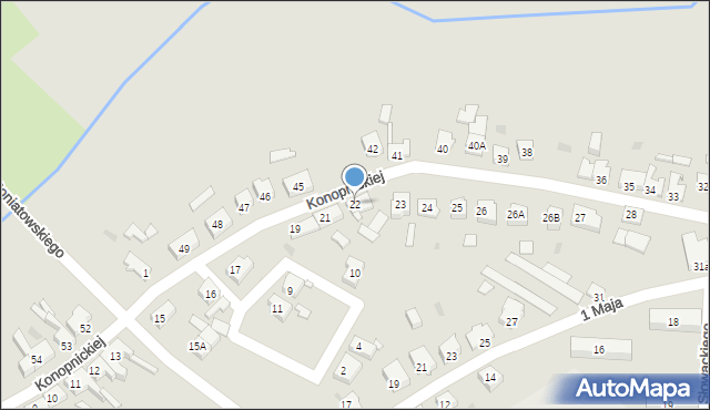 Jastrowie, Konopnickiej Marii, 22, mapa Jastrowie