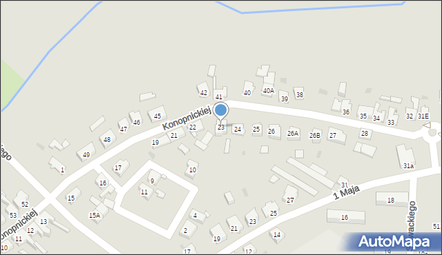 Jastrowie, Konopnickiej Marii, 23, mapa Jastrowie