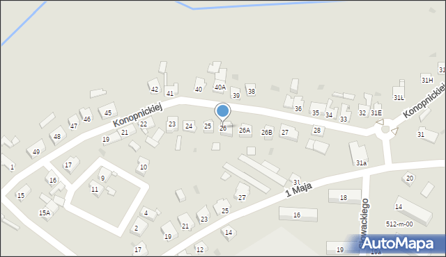 Jastrowie, Konopnickiej Marii, 26, mapa Jastrowie