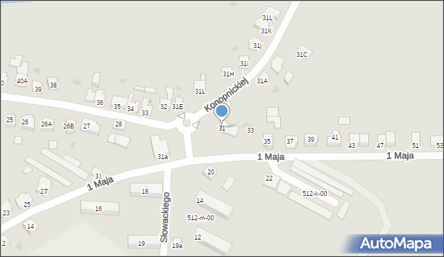 Jastrowie, Konopnickiej Marii, 31, mapa Jastrowie