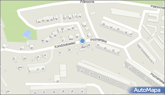 Jastrzębie-Zdrój, Kondziołowiec, 26A, mapa Jastrzębie-Zdrój