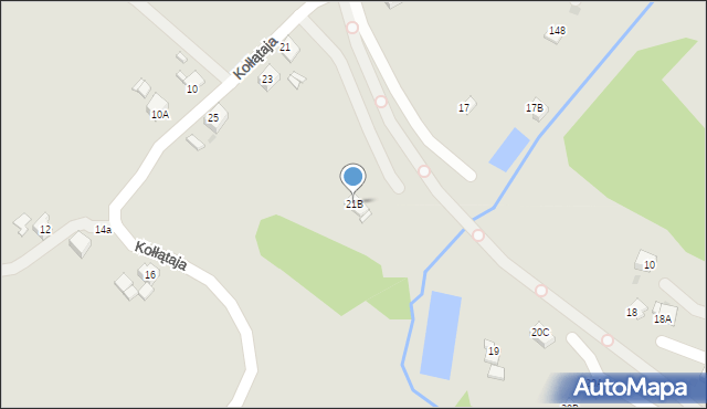 Jastrzębie-Zdrój, Kołłątaja Hugo, 21B, mapa Jastrzębie-Zdrój