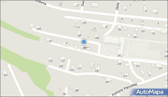 Jastrzębie-Zdrój, Komuny Paryskiej, 18F, mapa Jastrzębie-Zdrój