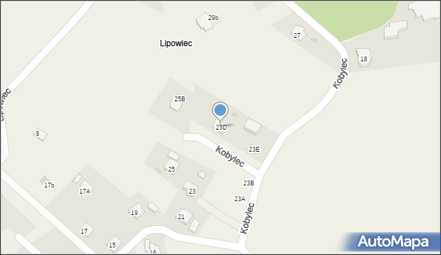 Jawiszowice, Kobylec, 23D, mapa Jawiszowice