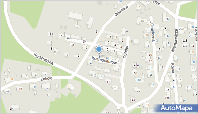 Jaworzno, Kosmonautów, 8, mapa Jaworzno