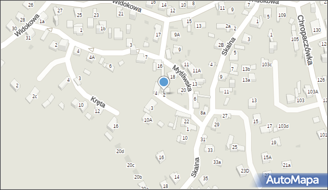 Jaworzno, Kostki Napierskiego Aleksandra, 2, mapa Jaworzno