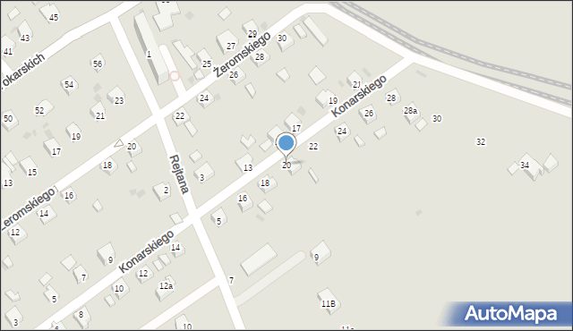 Jedlicze, Konarskiego Stanisława, 20, mapa Jedlicze