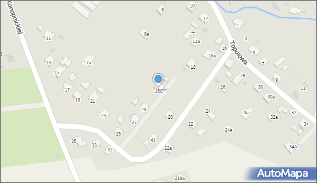 Jedlicze, Konopnickiej Marii, 25C, mapa Jedlicze