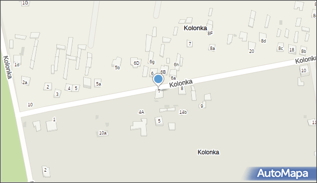 Jedlnia-Letnisko, Kolonka, 7, mapa Jedlnia-Letnisko