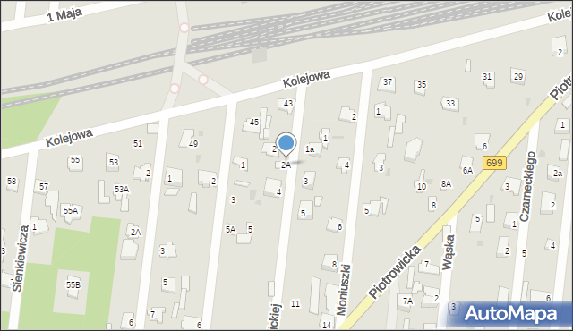 Jedlnia-Letnisko, Konopnickiej Marii, 2A, mapa Jedlnia-Letnisko