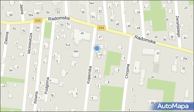 Jedlnia-Letnisko, Kopernika Mikołaja, 1, mapa Jedlnia-Letnisko