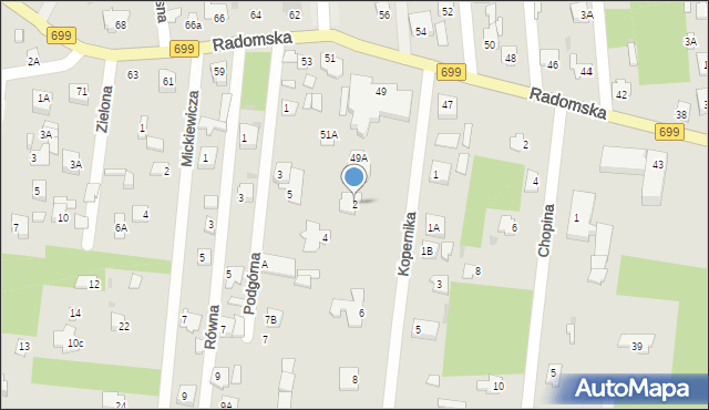 Jedlnia-Letnisko, Kopernika Mikołaja, 2, mapa Jedlnia-Letnisko