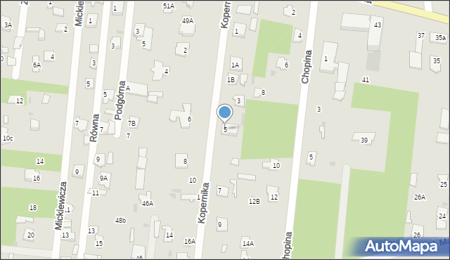 Jedlnia-Letnisko, Kopernika Mikołaja, 5, mapa Jedlnia-Letnisko