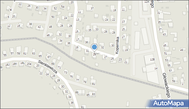 Jędrzejów, Kopernika Mikołaja, 29, mapa Jędrzejów