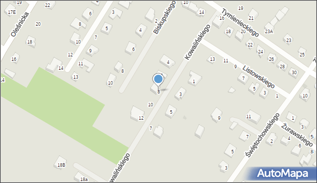 Jelcz-Laskowice, Kowalińskiego Stanisława, 8, mapa Jelcz-Laskowice