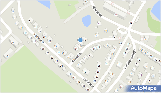 Jelenia Góra, Kossaka Wojciecha, 10, mapa Jelenia Góra