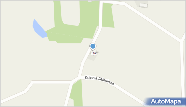 Jeleniewo, Kolonia Jeleniewo, 11A, mapa Jeleniewo