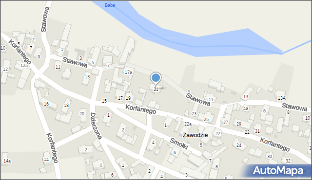 Jemielnica, Korfantego Wojciecha, 21, mapa Jemielnica