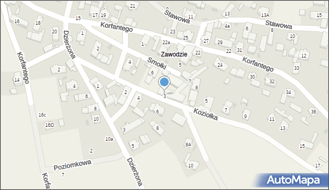 Jemielnica, Koziołka Karola, 3, mapa Jemielnica