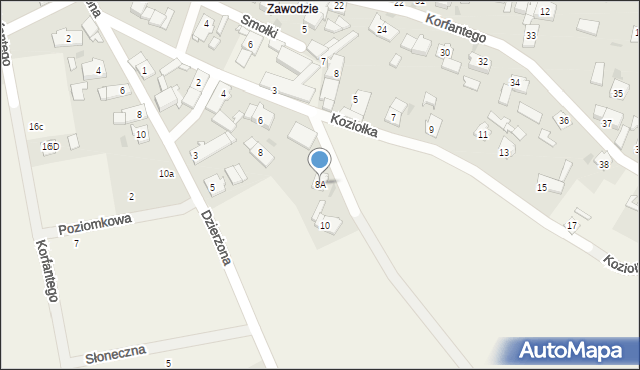 Jemielnica, Koziołka Karola, 8A, mapa Jemielnica