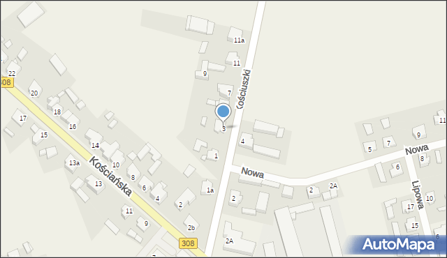 Jerka, Kościuszki Tadeusza, gen., 3, mapa Jerka