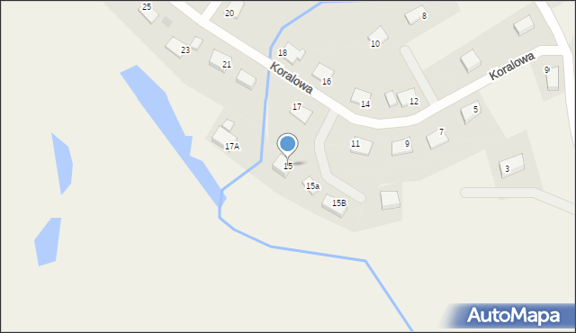 Jonkowo, Koralowa, 15, mapa Jonkowo