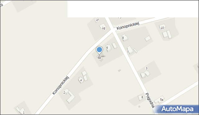 Kaczyce, Konopnickiej Marii, 6a, mapa Kaczyce