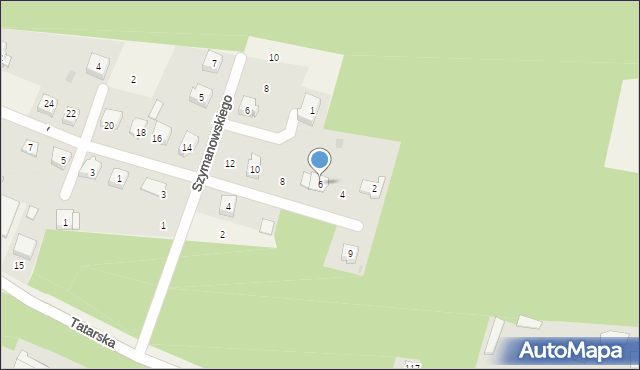 Kadzidło, Kompozytorów, 6, mapa Kadzidło