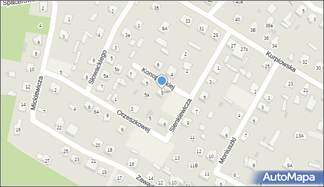 Kadzidło, Konopnickiej Marii, 3, mapa Kadzidło