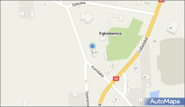 Kąkolewnica, Kornilaka Aleksandra, ks., 2, mapa Kąkolewnica