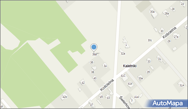 Kaletnik, Kościelna, 34a, mapa Kaletnik