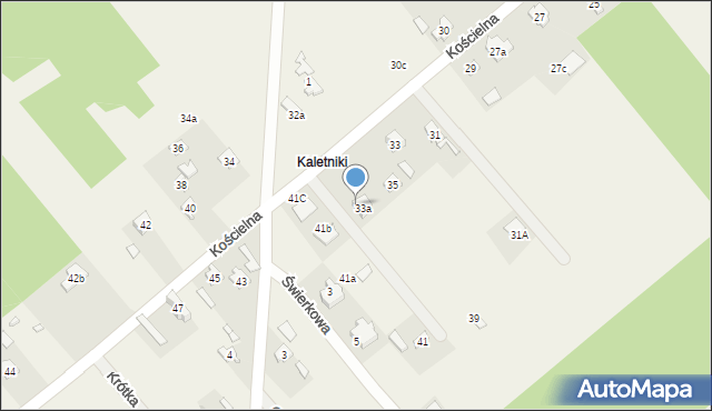 Kaletnik, Kościelna, 37, mapa Kaletnik