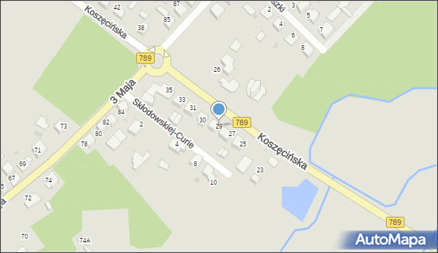 Kalety, Koszęcińska, 29, mapa Kalety