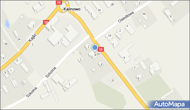 Kalinowo, Konopnickiej Marii, 4, mapa Kalinowo