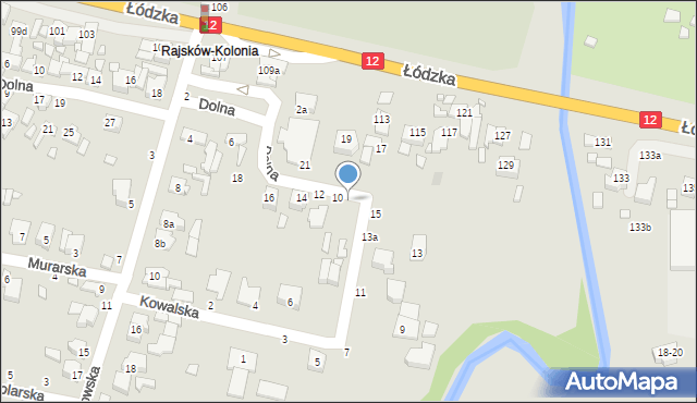 Kalisz, Kowalska, 8, mapa Kalisza